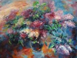 Lilac, oil on canvas